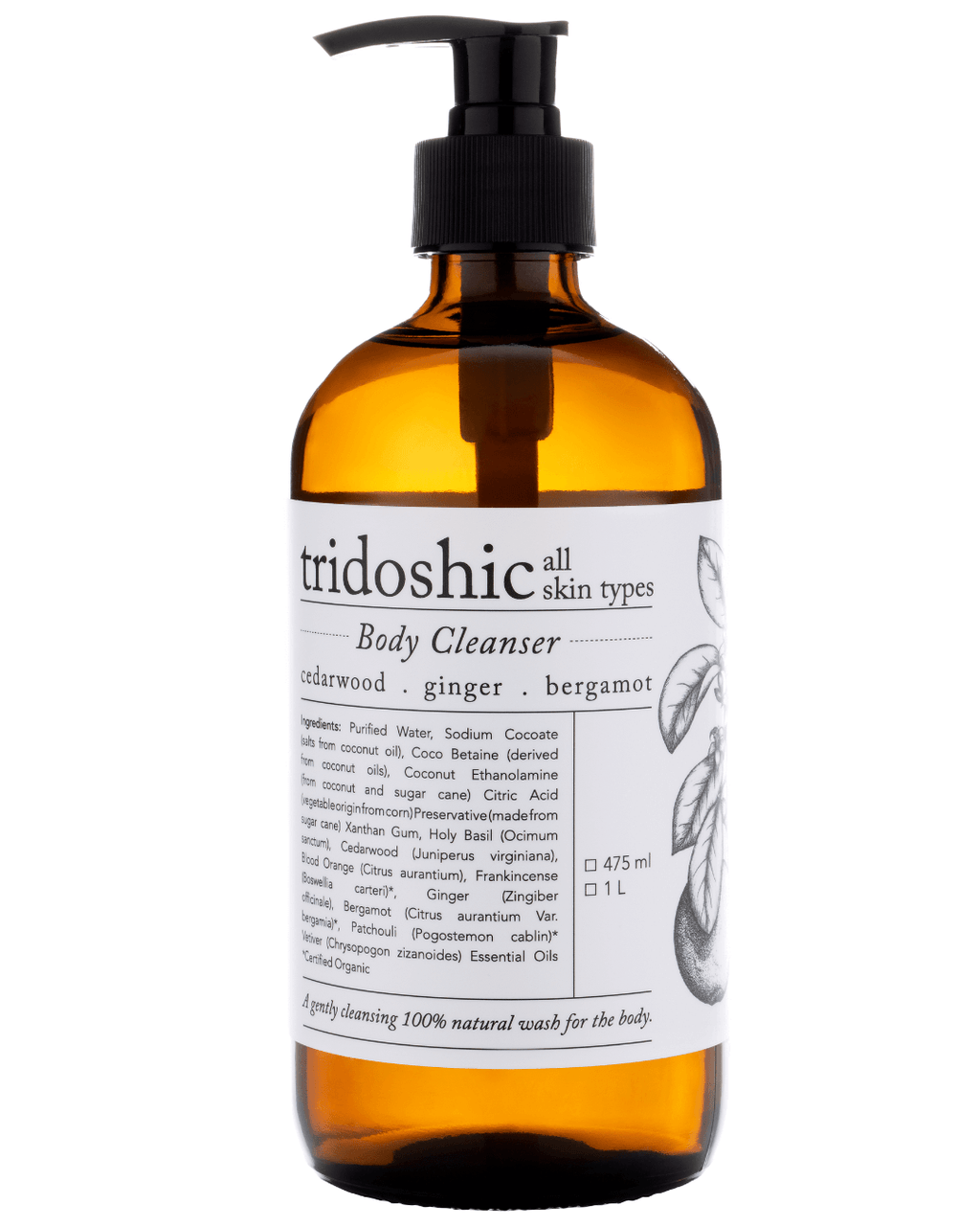 Tridoshic body cleanser