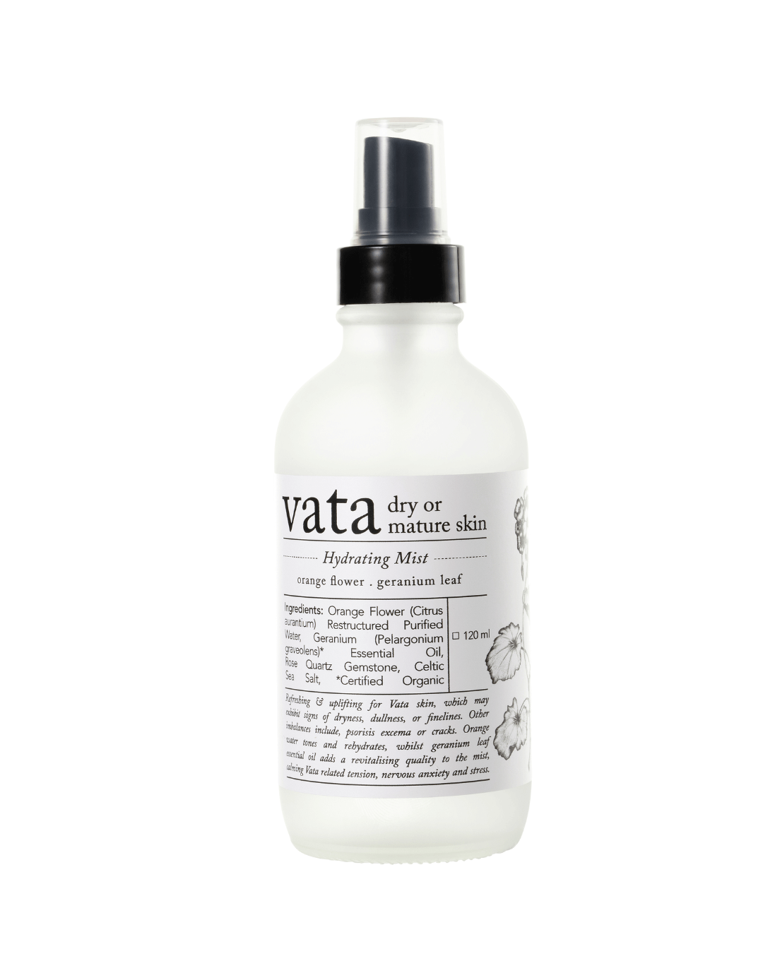 Vata hydrating mist 120ml w/spray